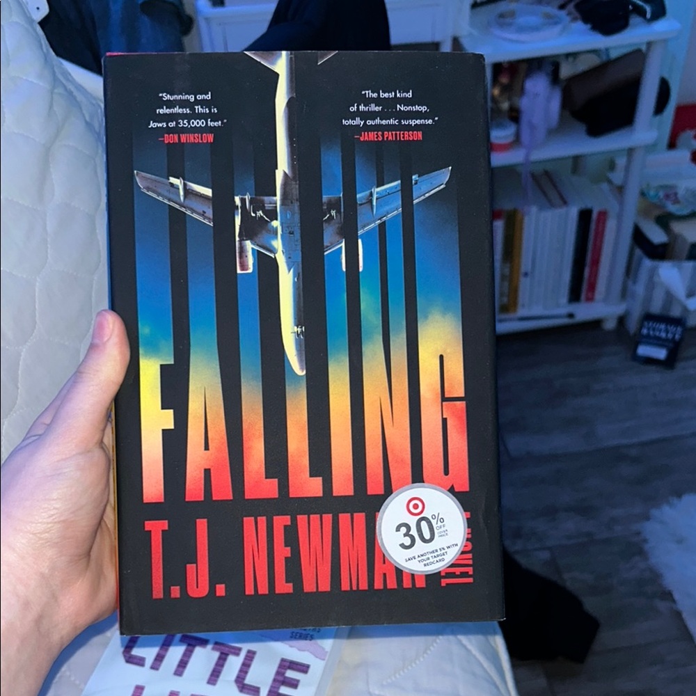 Falling by T.J. Newman- Black and Red Cover